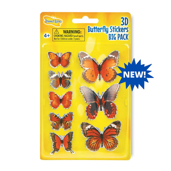 Insect Lore | 3D Butterfly Stickers Big Pack