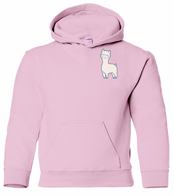 Happy Alpaca Hoodie (Pink)