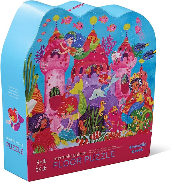 Crocodile Creek Mermaid Palace Floor Puzzle